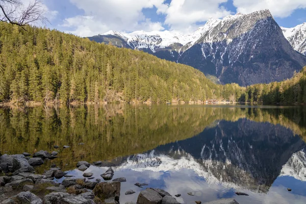 Prachtig Landschap Van Het Meer Alpen Bergen — Stockfoto