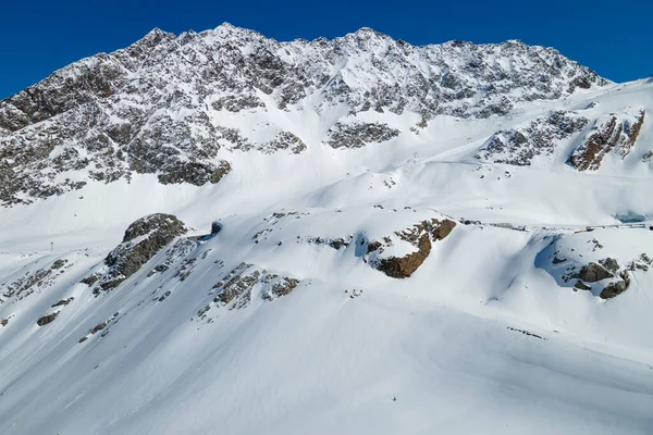 Krásná Krajina Zasněžených Horách Alp Zimním Období — Stock fotografie