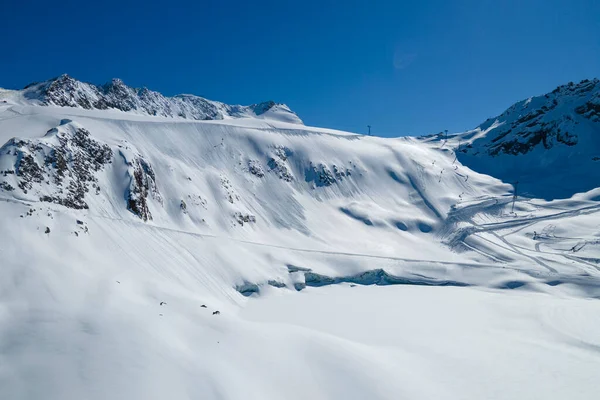 Beautiful Landscape Snowy Alps Mountains Winter Time — Stock Photo, Image