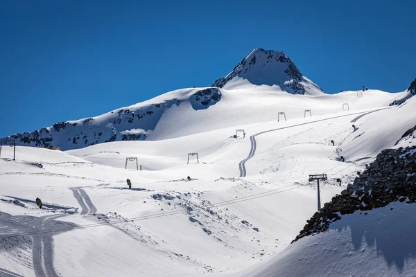 雪山雪山冬季滑行 — 图库照片