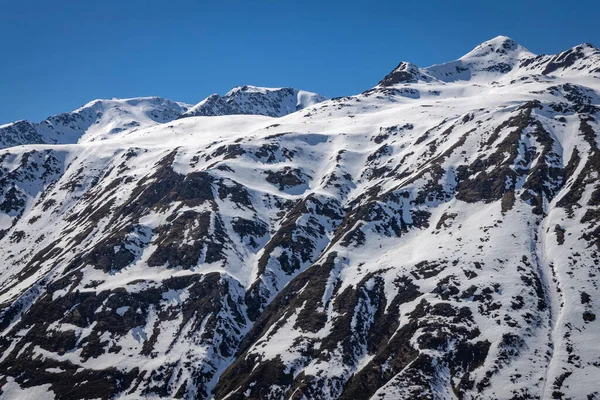 Красивый Пейзаж Снежных Альп — стоковое фото