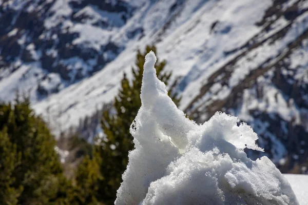 Hermoso Paisaje Montañas Nevadas Los Alpes —  Fotos de Stock