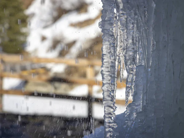 オーストリア チロルのヴェンター渓谷の素晴らしい冬の風景 — ストック写真