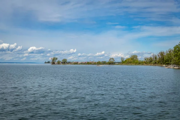 Passeggiata Lungo Lago Costanza Confine Tra Austria Germania — Foto Stock