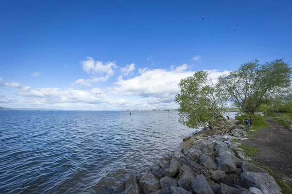 Pemandangan Indah Danau Pegunungan Alpen — Stok Foto