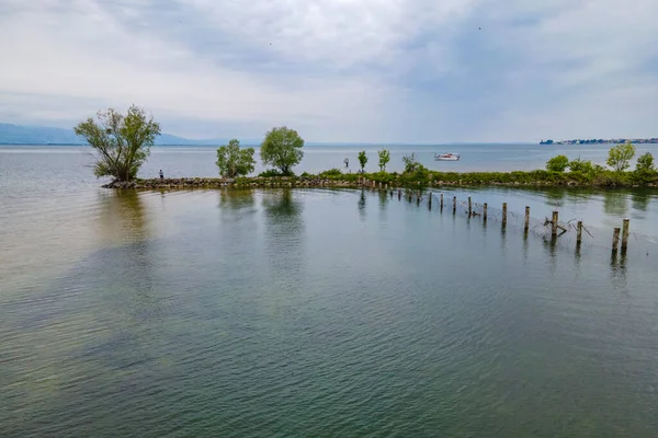 Indah Daerah Rekreasi Lokal Mulut Leiblach Danau Constance — Stok Foto