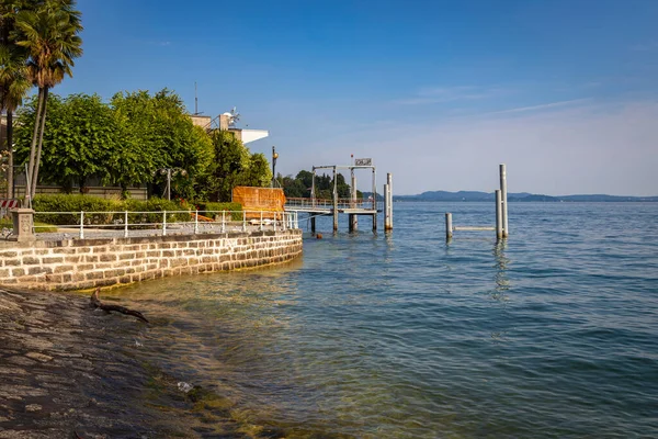 Bersepeda Dan Bersantai Sepanjang Lago Maggiore Intra Dan Verbania Piemont — Stok Foto