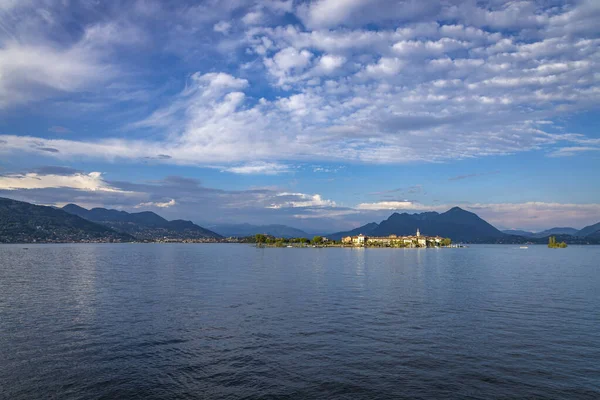 Visitando Maravillosa Isla Isola Superiore Lago Maggiore Piemont Italia — Foto de Stock