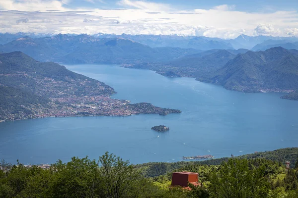 Veduta Dal Mottarone Verbania Presso Lago Maggiore — Foto Stock