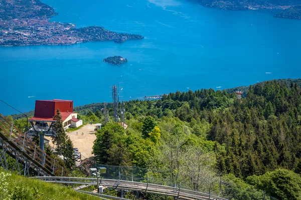 Seilbahn Auf Den Mottarone Stresa Lago Maggiore Piemont Italien — Stockfoto