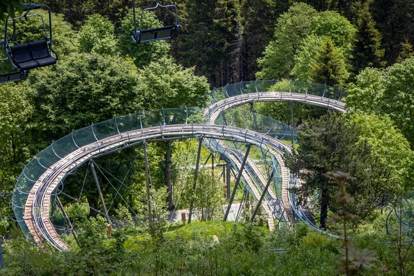 Achterbahn Auf Dem Monte Mottarone Über Stresa Lago Maggiore Piemont — Stockfoto