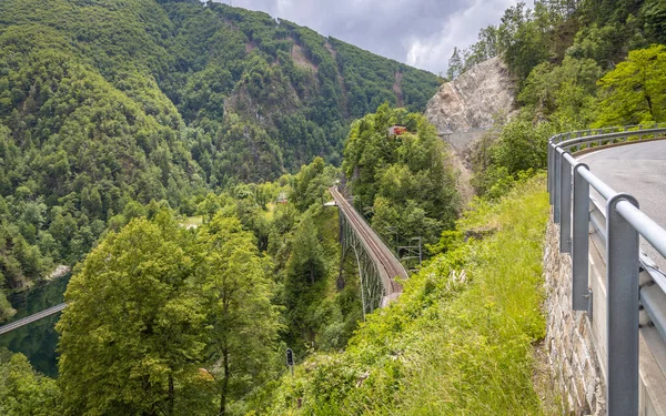 Vezetés Látványos Cantonale Domodossola Locarno — Stock Fotó