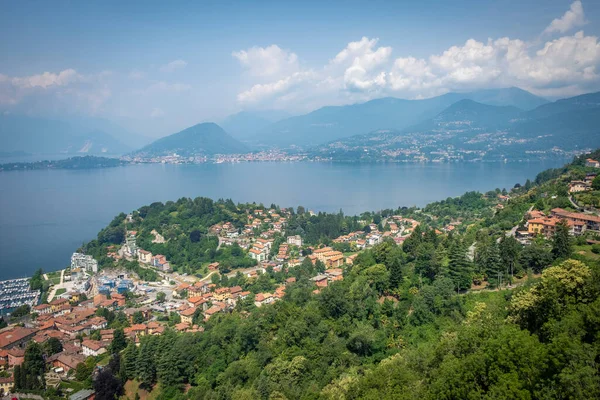 Laveno Mombello Seeufer Der Lombardei Italien — Stockfoto