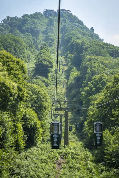 Szórakoztató Használni Szék Lift Kádak Laveno Mount Poggio Sant Elsa — Stock Fotó