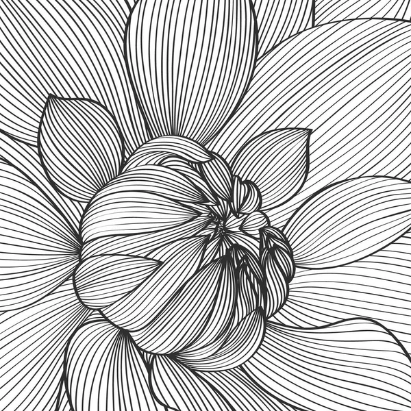 Fondo Floral Abstracto Dalia Flores Vectoriales Elemento Para Diseño — Archivo Imágenes Vectoriales