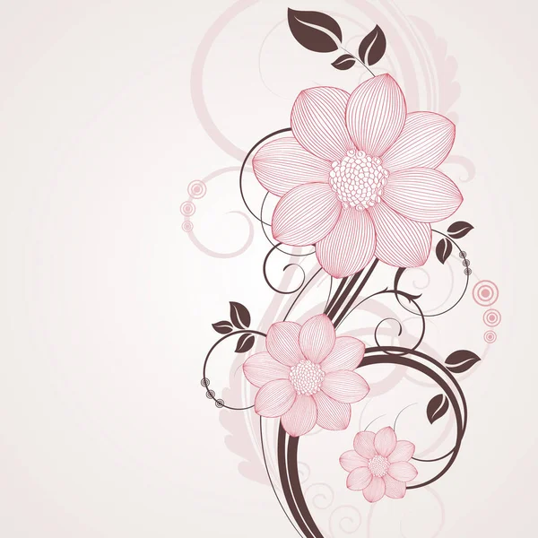 开着花的菊花背景 设计要素 图库插图