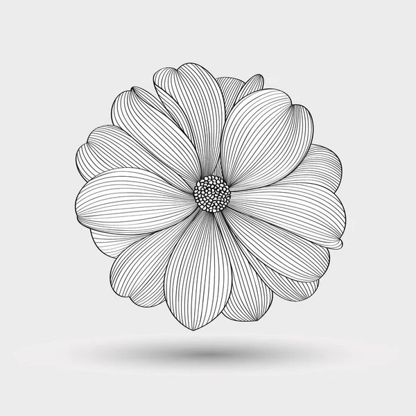 Fondo Floral Abstracto Dalia Flores Vectoriales Elemento Para Diseño — Vector de stock