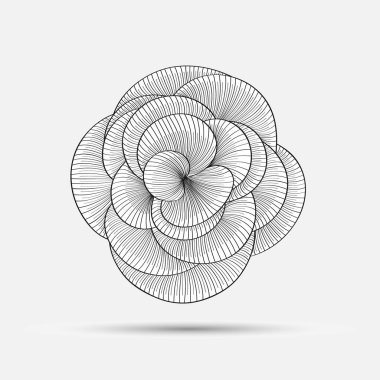 Soyut çiçek arkaplanı. Vektör çiçek begonyası. Tasarım elementi.