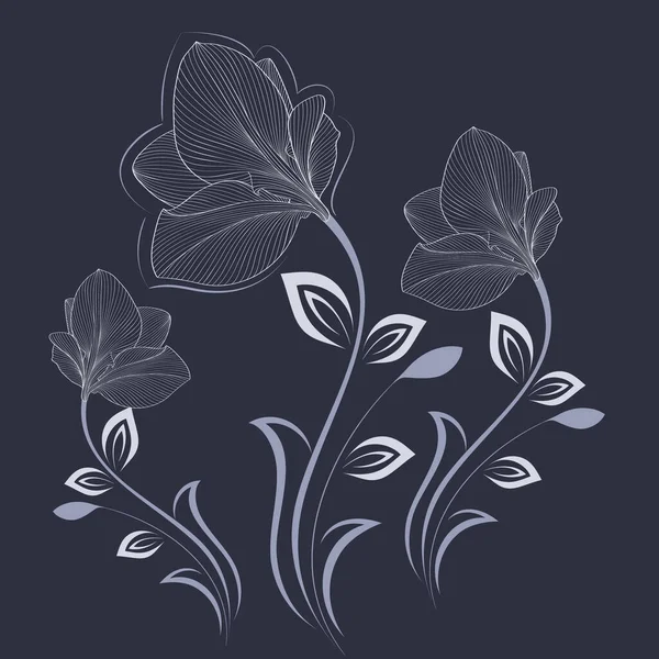Çiçek Aromalı Çizimi Çiçek Arkaplanı Tasarım Elementi Vektör Illüstrasyonu — Stok Vektör