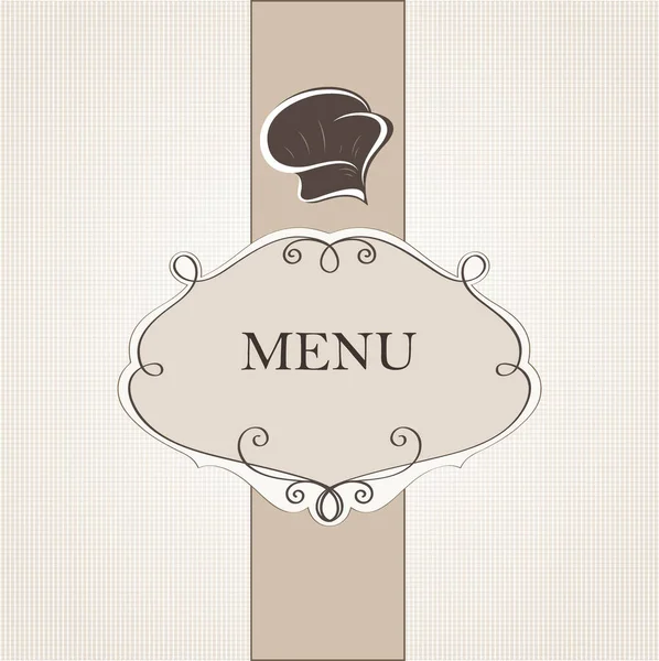 Меню Ресторана Элемент Дизайна Векторная Иллюстрация — стоковый вектор