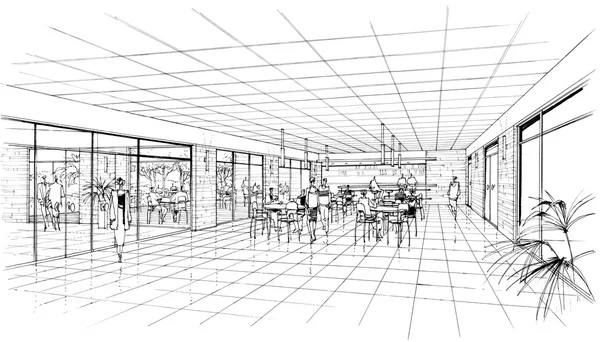 Interior of the cafe — Stock Photo, Image