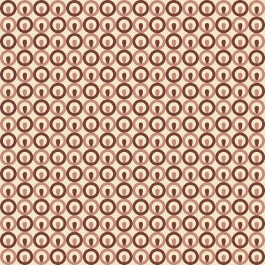 Çemberlerle soyut, kusursuz tekrarlayan desen. vektör illüstrasyonu