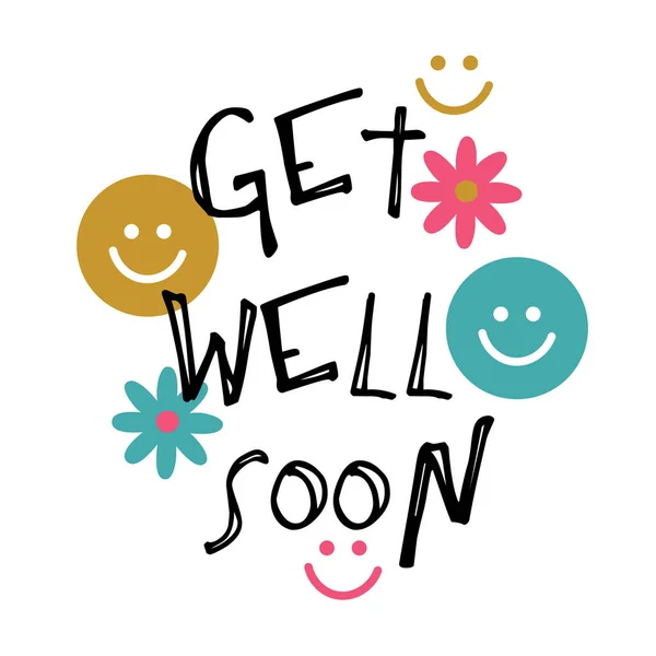 Free Vector  Get well soon with cute bear