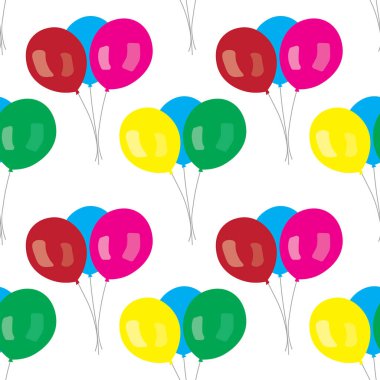 Balonlarla kusursuz tekrarlanan desen