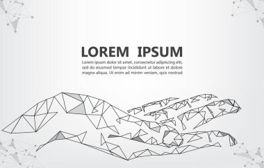 soyut vektör sunumu kavramı. Soyut çokgen tasarımı