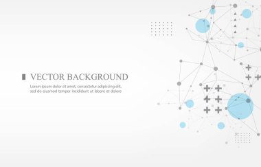 Soyut gelecek geometrik vektör beyaz arkaplan