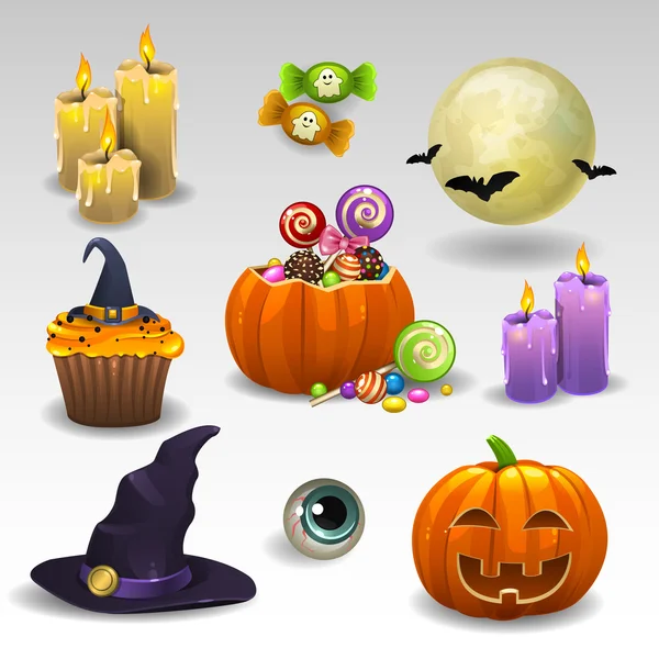 Set de Halloween — Archivo Imágenes Vectoriales