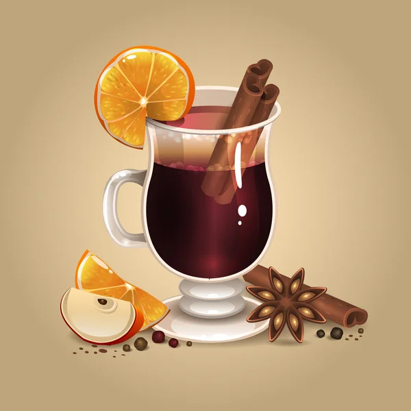 Vin chaud 2 — Image vectorielle