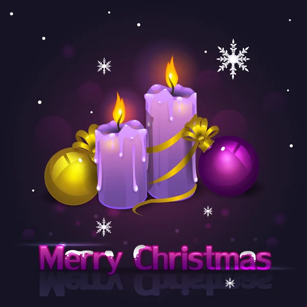 Christmas candles New — Stock Vector