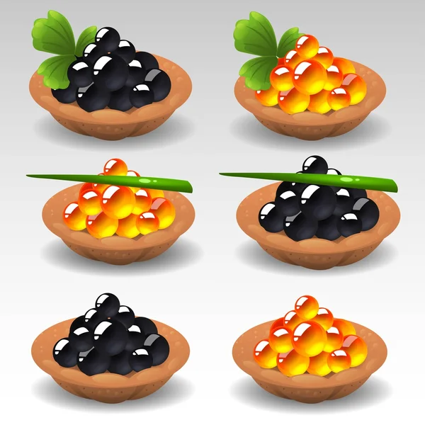 Canapes — Stock Vector