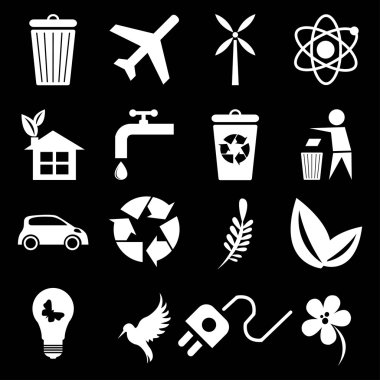 Siyah ve beyaz Eko seti