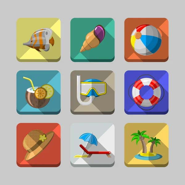 Turism icons 2 — Stockvector