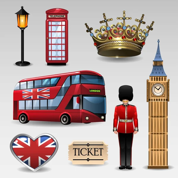 Great Britain set 3 — Stock Vector