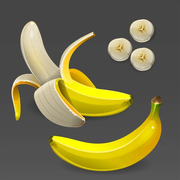 Yellow banana 2 — Stock vektor