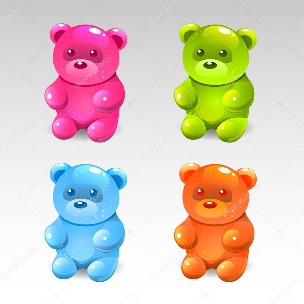 Color jelly bears