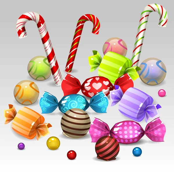 Conjunto de dulces de Navidad Ilustraciones De Stock Sin Royalties Gratis