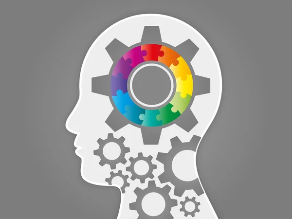 Gökkuşağı spektrum bulmaca kafa