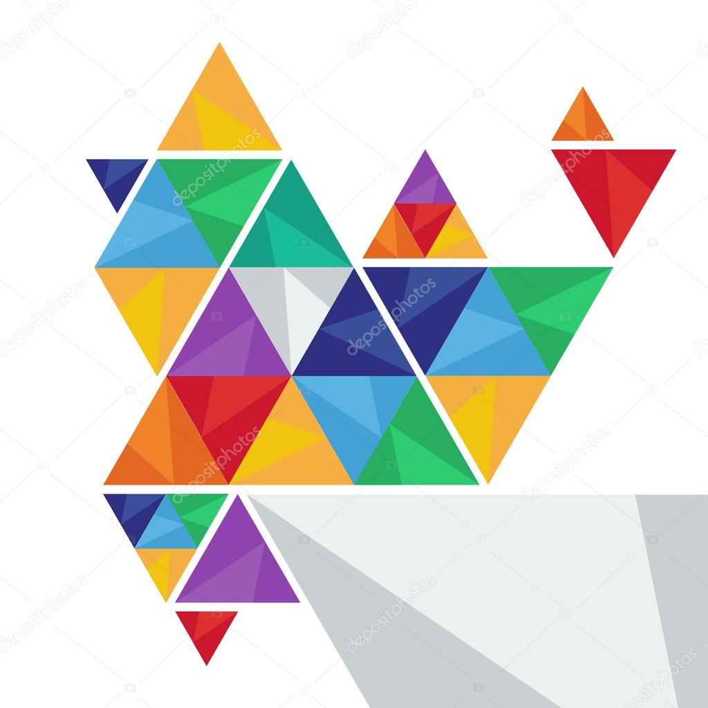 Mod le graphique vectoriel de forme  triangulaire abstraite  