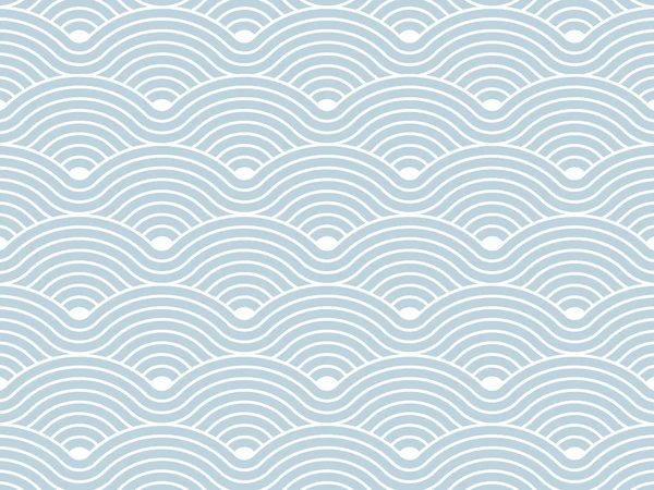 Geometrische repetitive kurvige Wellen Muster Textur Hintergrund. Vektor grafische Illustrationsvorlage. — Stockvektor