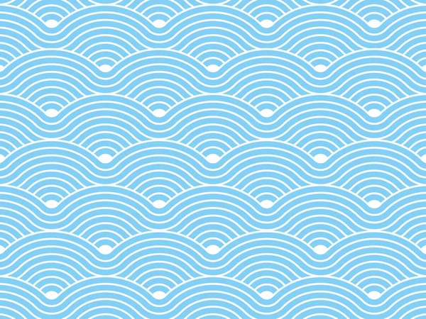 Geometrik tekrarlı curvy dalgalar doku arka plan desen. Vektör grafik illüstrasyon şablonu.