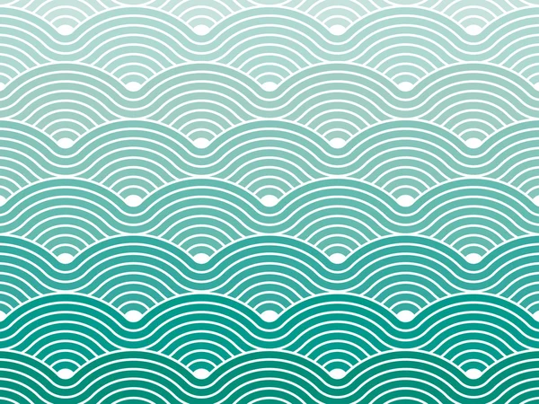 Bunte geometrische nahtlose sich wiederholende Vektor kurvige Wellen Muster Textur Hintergrund Vektor Grafik Illustration — Stockvektor