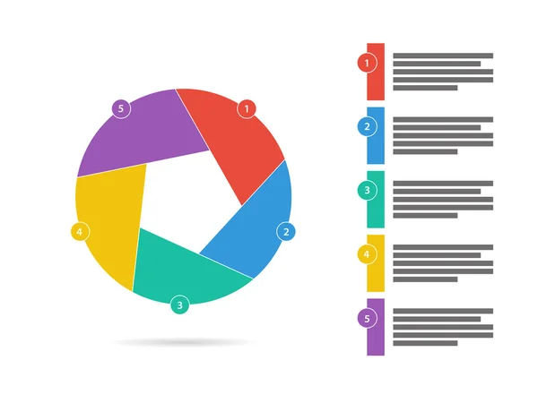 Çekim bulmaca sunu Infographic diyagramı grafik vektör grafik template ile beyaz arka plan üzerinde izole açıklayıcı metin alanı