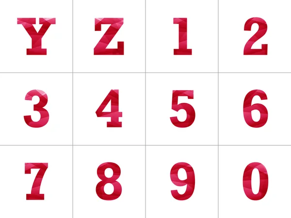 Alphabet lettre colorée avec fond géométrique abstrait brillant inhabituel. Modèle d'illustration graphique vectorielle isolé sur fond blanc . — Image vectorielle
