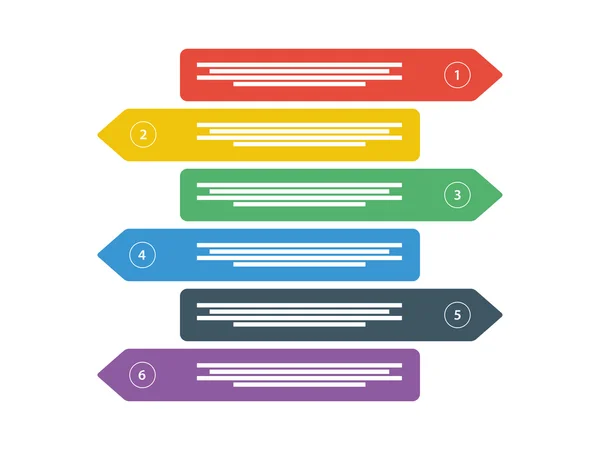 Business Data presentatie Werkstroomdiagram. Infographic elementen. Vector grafische sjabloon. Geïsoleerd op witte achtergrond. — Stockvector