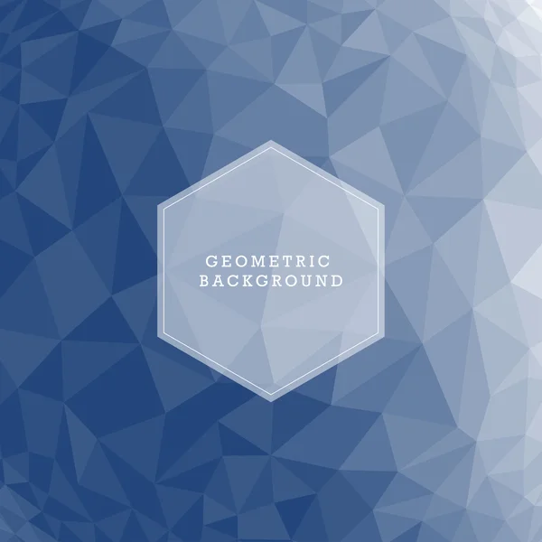 Mavi soyut geometrik buruşuk üçgen düşük Poli stil vektör çizim grafik arka plan