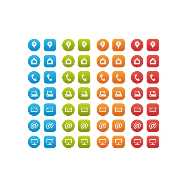İş, finans ve iletişim için web simgeler çok amaçlı set. Vektör grafik şablonu.